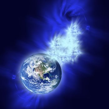 an abstract vision of the universe