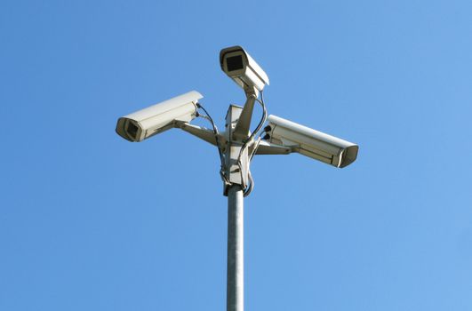 control camera on sky background