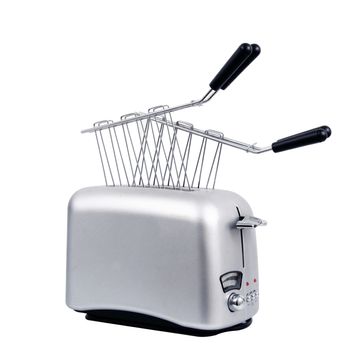 isolated toaster on white background