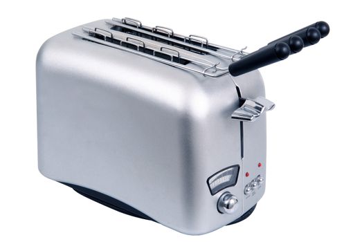 isolated toaster on white background