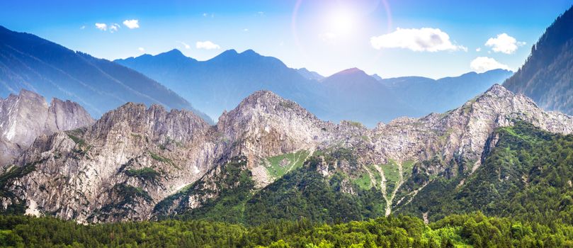 a great landscape of italian mountains