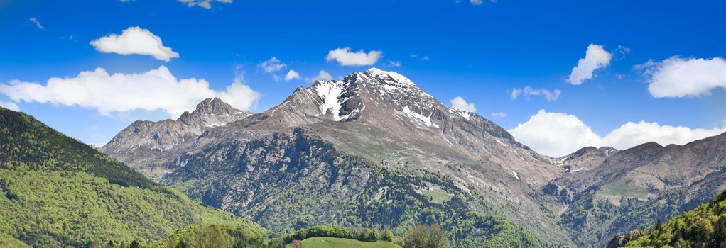 a great landscape of italian alps