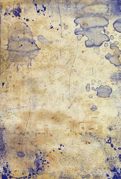 vintage paper stained background with ink