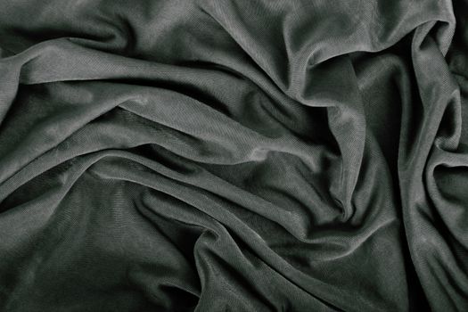 a grey curled cloth background