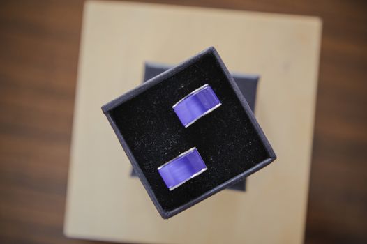 Groom's wedding accessories. Bow tie, suit, cufflinks, belt and shoes