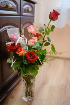 bouquet in the hands of the bride.