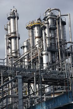Exterior view of plant for refining oil