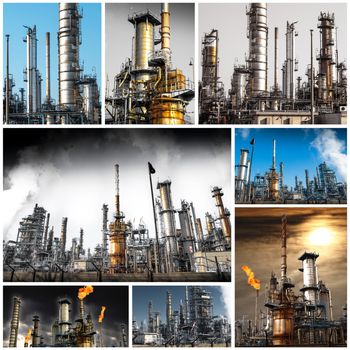 Exterior view of plant for refining oil