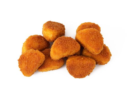 potatoes fried croquettes on white background