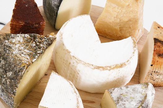 original italian cheese collage background