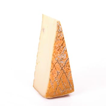 original italian cheese on white background