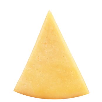 original italian cheese on white background
