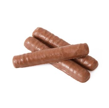 Crisp biscuits on white background
