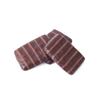Crisp biscuits on white background