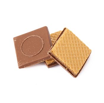 Crisp biscuits on white background
