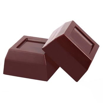 isolated chocolate on white background