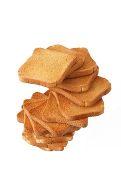 biscuit slice on white background