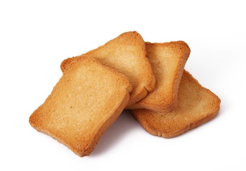 biscuit slice on white background