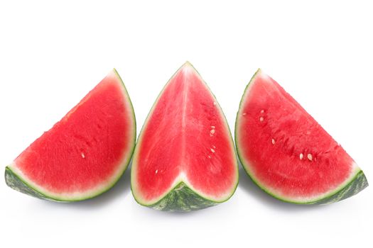 fresh watermelon on white background