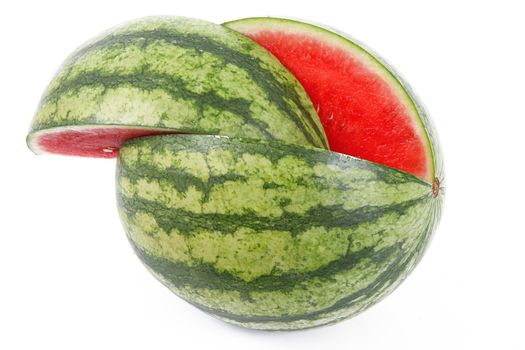 fresh watermelon on white background