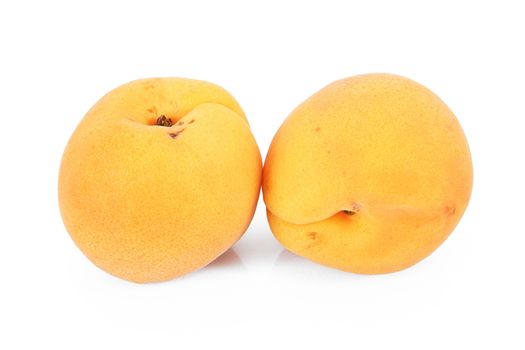 apricot fruit isolated on white background