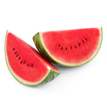 fresh watermelon on white background