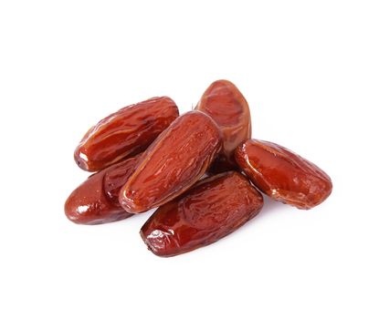 sweet dates on white background