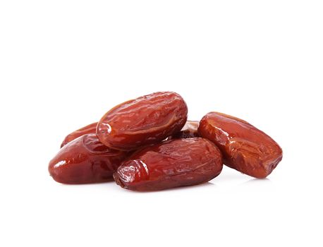 sweet dates on white background