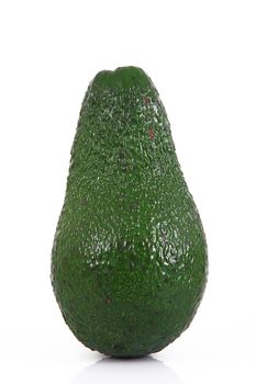 isolated avocado on white background