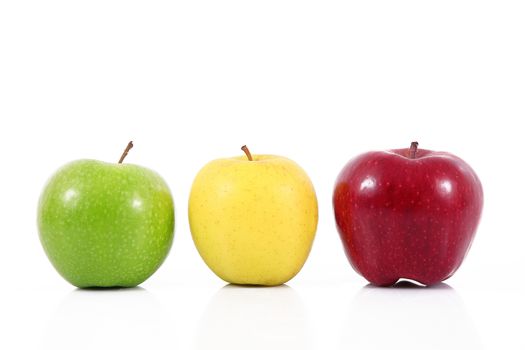 fresh apple on white background
