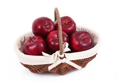 fresh apple on white background