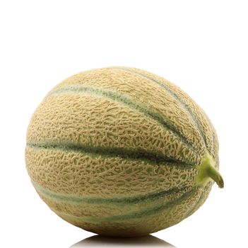 fresh melon on white background