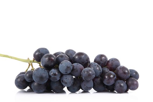 Bunch of grapes on white background