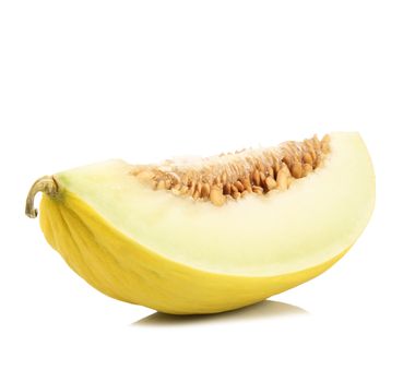 fresh melon on white background