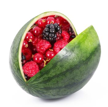 strange ibrid fruit watermelon-berries
