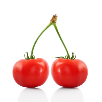 strange ibrid vegetable fruit cherries-tomato