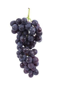Bunch of grapes on white background