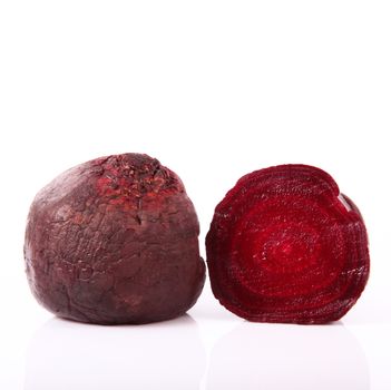 fresh red beet on dark background