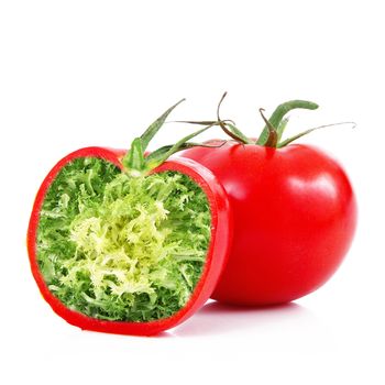 strange ibrid vegetable tomato-salad