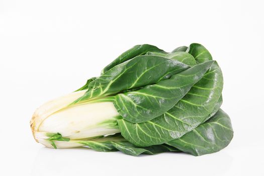 fresh vegetable ribs on white background