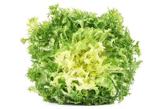 fresh salad on white background