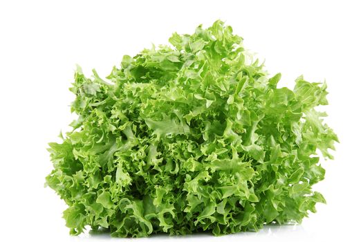 fresh salad on white background