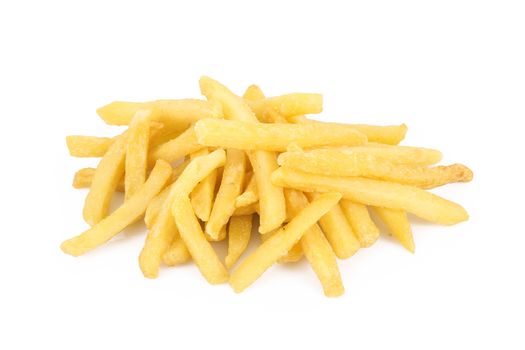 French Fries on white background
