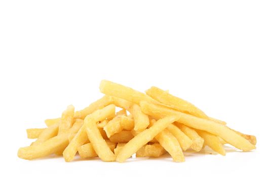 French Fries on white background