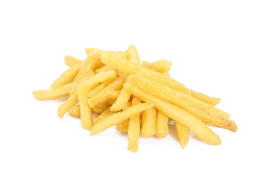 French Fries on white background