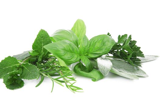 a fresh spices on white background