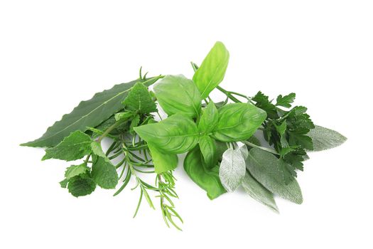 a fresh spices on white background