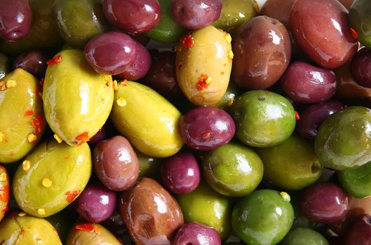 an isolated olives all background