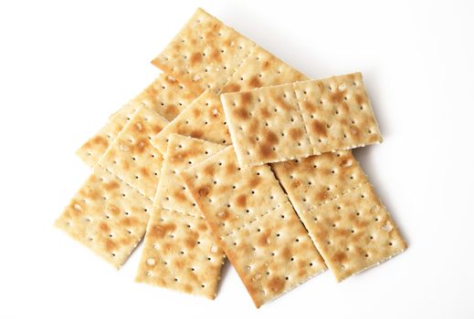 original crackers on white background
