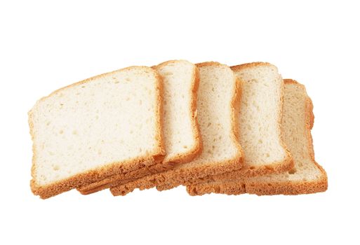 fresh bread on white background